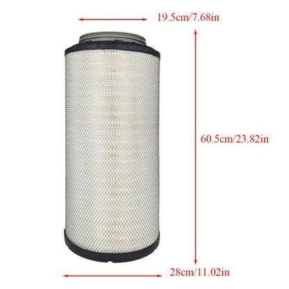 2 x Air Filter For 2010-2019 Kenworth Peterbilt 367 389 W900 WIX WA10009 P614986