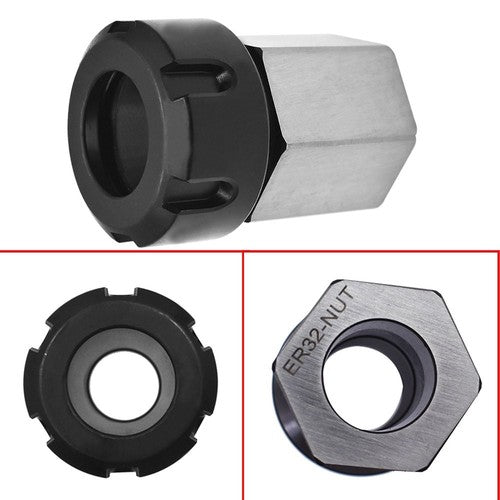 Hex Collet Block Chuck Holder ER-32 Fit for CNC Lathe Engraving Machine