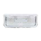 Compatible For GMC Sierra 1500 2014-2015 Chrome Front Bumper Center Mesh Grille