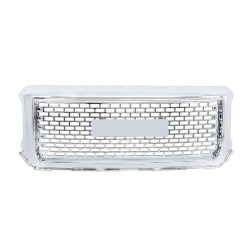 Compatible For GMC Sierra 1500 2014-2015 Chrome Front Bumper Center Mesh Grille