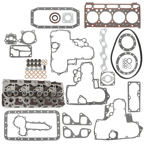 Fit For Kubota V1702 V1702B Bobcat 1600 733 743 Cylinder Head & Head Gasket Kit