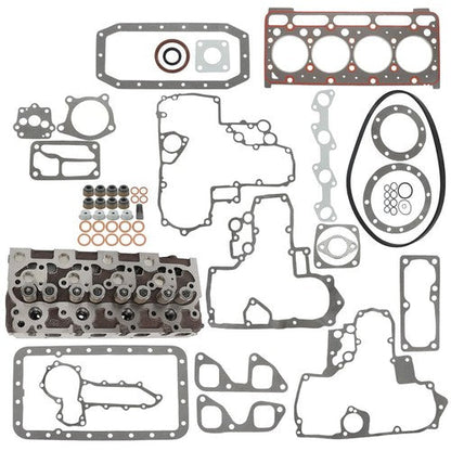 Fit For Kubota V1702 V1702B Bobcat 1600 733 743 Cylinder Head & Head Gasket Kit