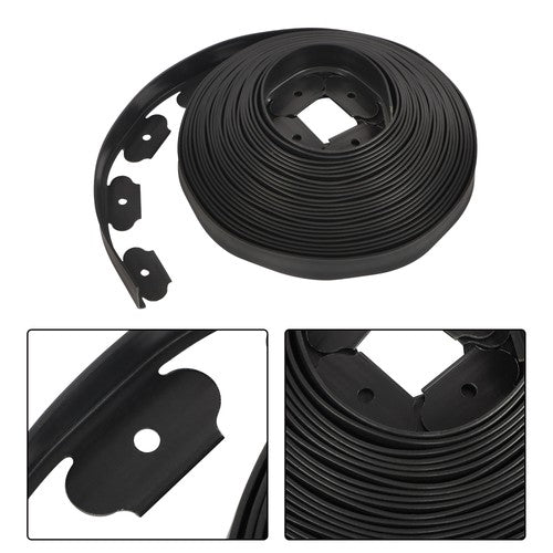 60 FT L-shaped Landscape Edging Border Kit No-Dig Garden Edge Lawn Border 1.5"