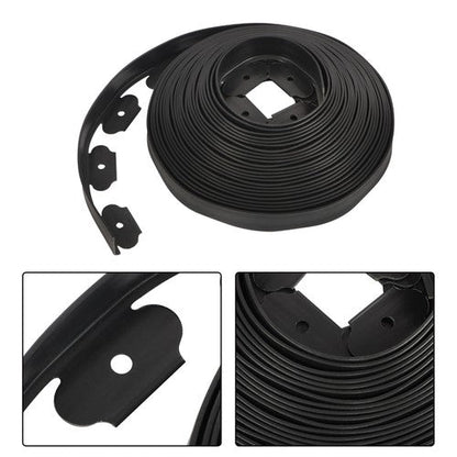 60 FT L-shaped Landscape Edging Border Kit No-Dig Garden Edge Lawn Border 1.5"
