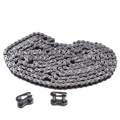 Roller Chain #35 10 Feet Carbon Stell with 2 Connecting Link 0.375 Inch