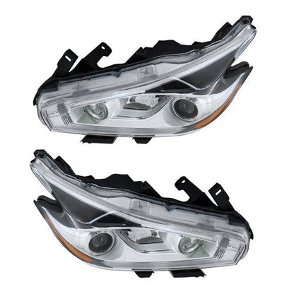 Left+Right LED W/DRL For Nissan Murano 2015-2018 Headlamps Headlights Assembly
