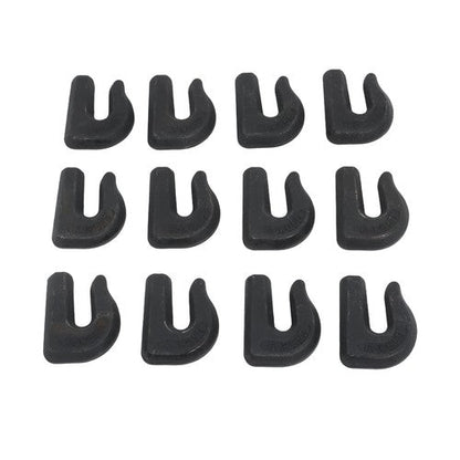12 Pack 3/8" Weld On Grab Hook 6600lbs Heavy Duty G70 Forged Grab Chain Hooks
