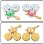 Brass Oxygen Regulator CGA540 + Acetylene Regulator CGA-200 Fit For Victor
