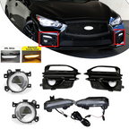 DRL LED Turn Signal Lamps Fog Lights w/wiring 6pcs for 2014-2017 for Infiniti Q50