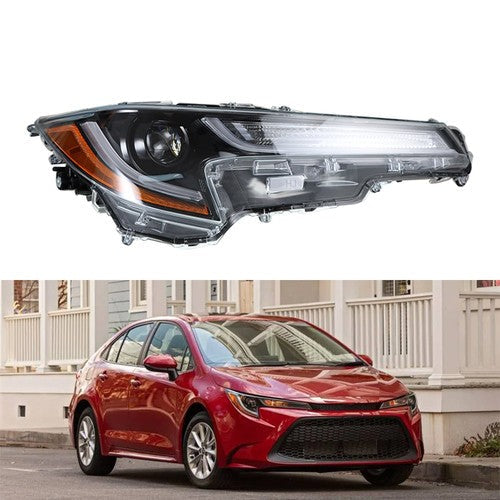 Headlight Replacement Fit For Toyota Corolla 2020-2021 Right Side Lens Halogen