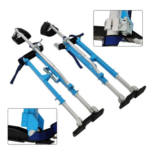 Painting Stilt 36" - 48" Drywall Stilts Adjustable Aluminum Alloy Tool Blue