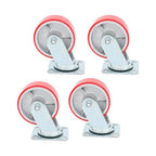 5"X 2" Heavy Duty Casters -Polyurethane Caster with Capacity up to 3200 LBS