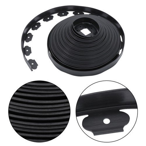 64pcs Anchoring Spik L-shaped 100FT Garden Edge Lawn Grass Stone Isolation Strip