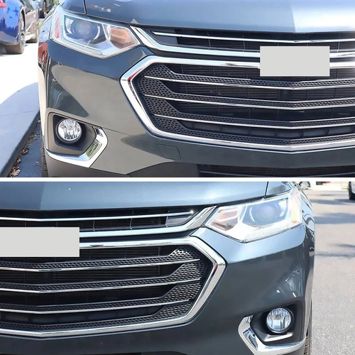 Front Bumper Grille Upper Grill Chrome for Chevrolet Traverse 2018-2021
