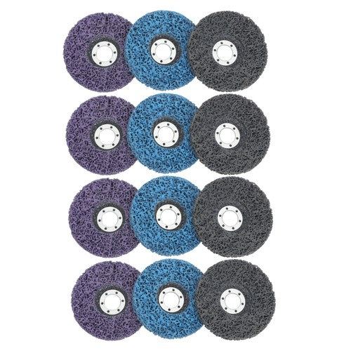 Diamond Grinding Discs 4 pieces each in blue, purple 12 Packs of 4-1/2' x 7/8'