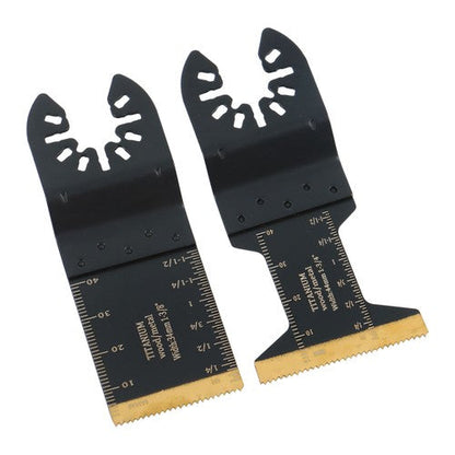 For Metal Wood Plastic Cuts 12 Pcs Titanium Oscillating Saw Blades