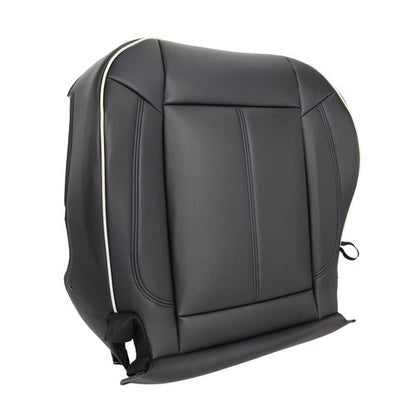 Driver&passenger Bottom Seat Cover Fit For Hummer H3 2006-2010 Black Leather