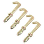 4 Pack 5/16 Inch G70 Mini J Hook Hook 5400 Lbs Working Load Limit Towing Hooks