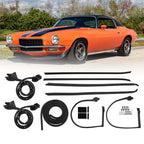 Rubber Black Fit For 1970-1981 Pontiac Firebird Window Outer Pressure Strip+Seal