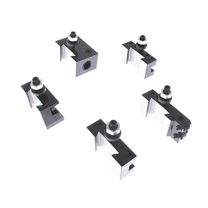 6Pcs AXA 250-100 Piston Quick Change Tool Post Holder Set For Lathe 6 - 12"