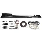 Fits 2022-2024 Toyota GR86 Subaru BRZ TRD Style Black Side Skirts (ABS)