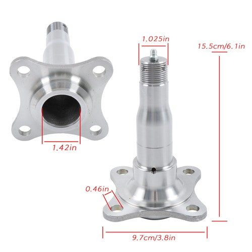 1PC For Weld-On 2.375" Round Spindle W/ Brake Flange Trailer Axle #84 3500lb