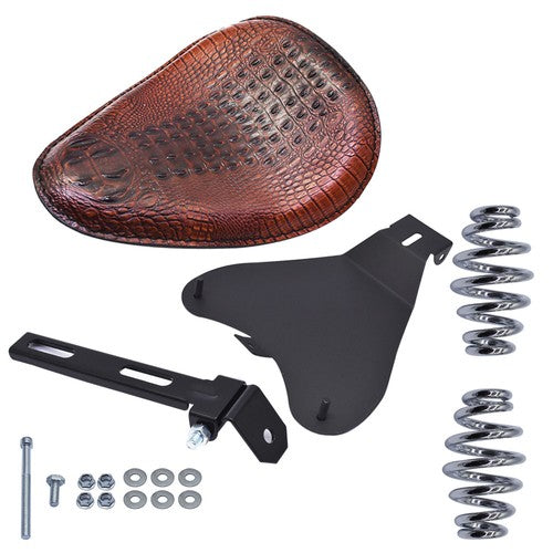 Brown Motorcycle Bobber Solo Seat Spring For Yamaha V Star 1300 1100 950 650 250