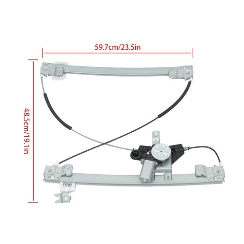 For Nissan Pathfinder 2013-2021 Power Window Regulator w/ Motor  Front Right