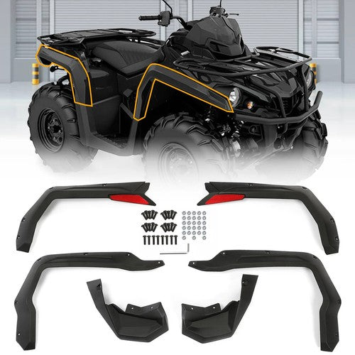 Front and Rear Mud Flaps Mud Guard Accessories for Can Am Outlander 450 500 L Max