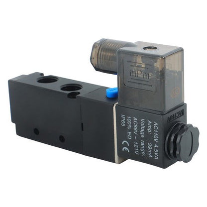 Stock 110VAC Pneumatic Electric Solenoid Air Valve 5 Way 2 Position 4V210-08
