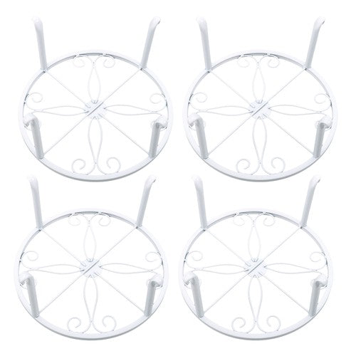 4PCS Plant Stand for Flower Pot Potted Holder Indoor Outdoor Metal 9in
