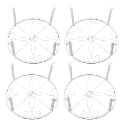 4PCS Plant Stand for Flower Pot Potted Holder Indoor Outdoor Metal 9in