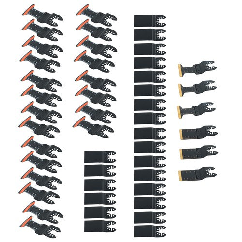 Tool Blades Curved Edge Oscillating Saw Blades 50PCS Titanium Oscillating
