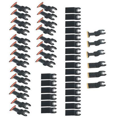 Tool Blades Curved Edge Oscillating Saw Blades 50PCS Titanium Oscillating