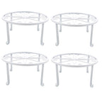 4PCS Plant Stand for Flower Pot Potted Holder Indoor Outdoor Metal 9in