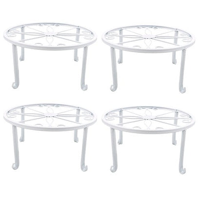 4PCS Plant Stand for Flower Pot Potted Holder Indoor Outdoor Metal 9in