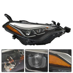 Headlight Assembly Projector For Toyota Corolla 2017-2019 Halogen Black Right