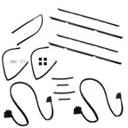Suit For GMC Caballero 1978-1987 Door Tailgate Weatherstripping Seal Kit 17 pcs