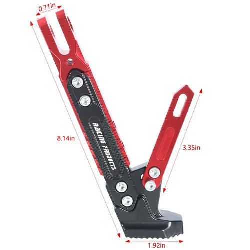 CNC Adjustable Motorcycle Kickstand Foot Side Support Stand Aluminum Alloy