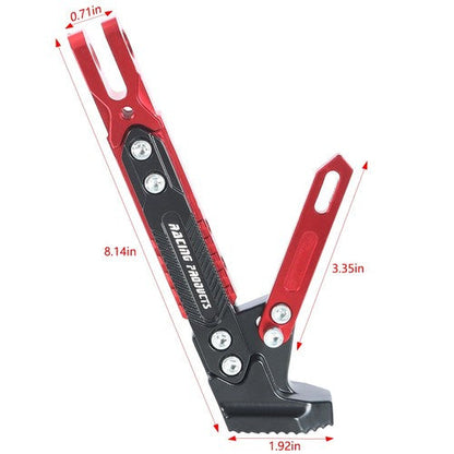 CNC Adjustable Motorcycle Kickstand Foot Side Support Stand Aluminum Alloy