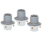 125981 605380 3pcs Blade Spindle For Hustler Fastrak Raptor SDX SD 48" 54" 60"