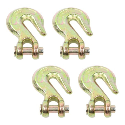 4Pcs 1/2" Clevis Grab Hook G70 Forged Steel Chain Hook Fracture Strength 48000lb