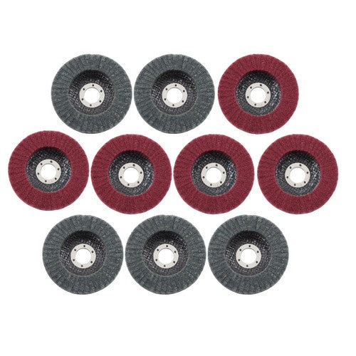 10 Pcs 4-1/2" Scour Flap Discs 320 & 600 Grit Sanding Discs for Angle Grinder