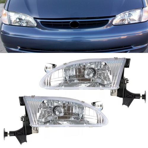 1998-2000 Toyota Corolla Halogen Headlight Pair
