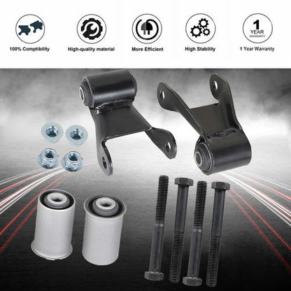 Rear Leaf Spring Shackle Repair Kit Fit For Chevy C/K Gmc Express Pickup 88-17