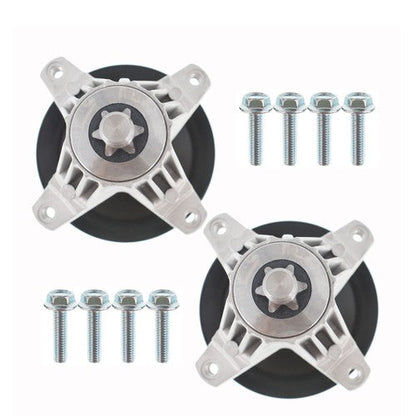 For Troy Bilt MTD 918-06991 618-06991 2Pcs Spindle Assembly W/Pulley Bolt