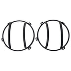 For 2007-2018 Jeep Wrangler JK Black Headlight Headlamp Guard Round Cover Kit