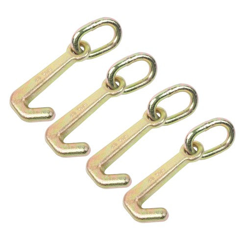4 Pack 5/16 Inch G70 Mini J Hook Hook 5400 Lbs Working Load Limit Towing Hooks