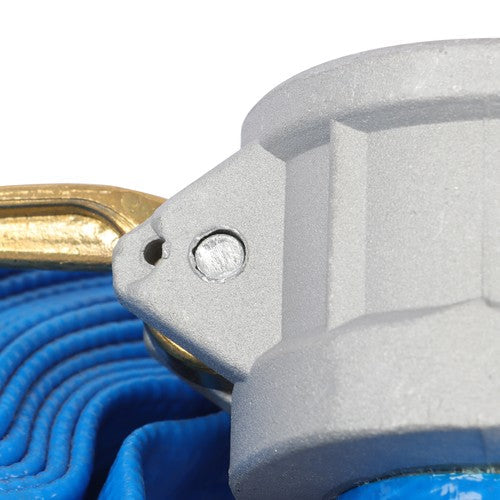 For Pool 1-1/2" x 25ft PVC Irrigation Discharge Hose With Aluminum Connectors