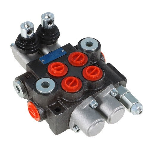 11 GPM 2 Spool Hydraulic Monoblock Double Acting Control Valve SAE Ports US